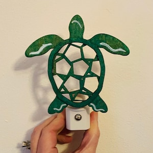 Turtle nightlight, turtle lover gift, turtle bedroom decor, LED turtle nightlight, turtle night light, turtle gift, turtle lover gift
