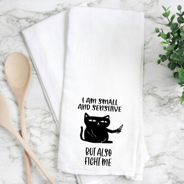 Cat kitchen towel, cat handmade towel,  Cat towel, cat home gift, Cat kitchen towel. Cat gift handmade,