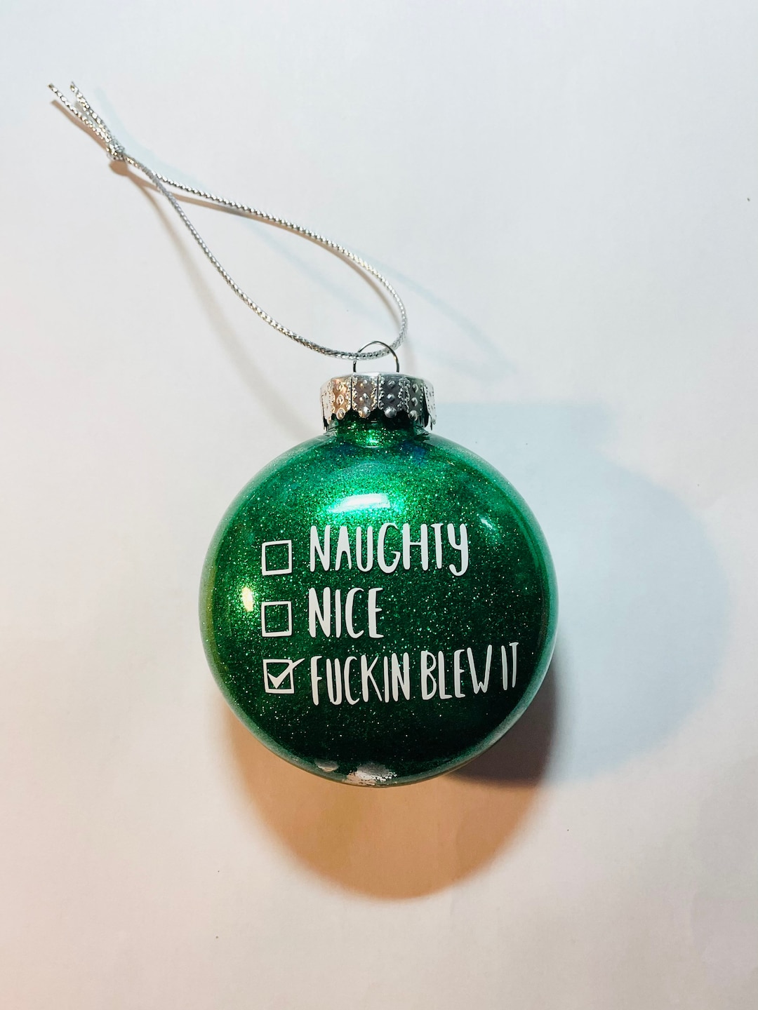 Vulgar Ornament, Funny Christmas Ornament, Adult Humor Ornament