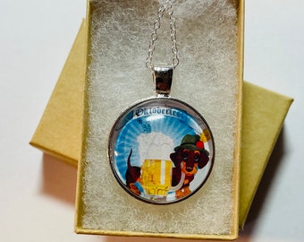 dachshund lover gift, Doxie Necklace, fall dachshund necklace, dachshund necklace, dachshund jewelry, dachshund gift,