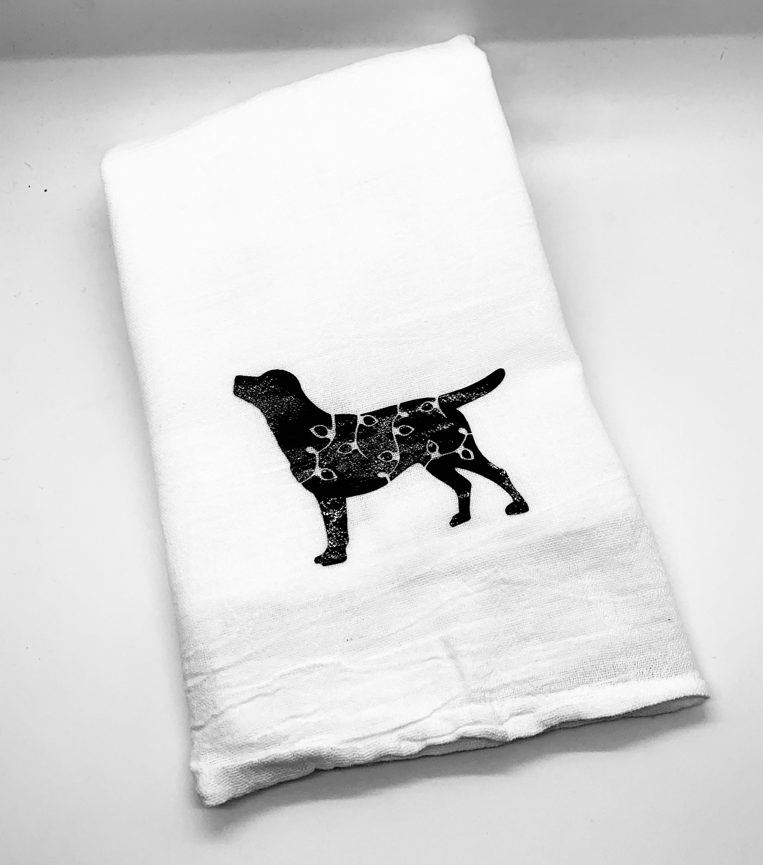 Labrador Kitchen Towel Christmas Labrador Lab Kitchen Towel Etsy