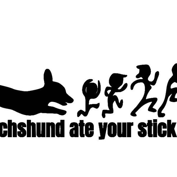 Dachshund decal, dachshund sticker, dachshund car decal, dachshund car sticker, dachshund decal