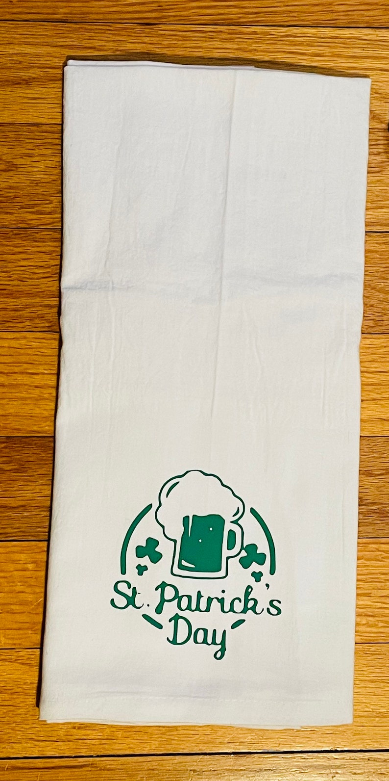 St patricks day Towel, Saint Patrick's day Towel, St pattys day Kitchen Towel, Handmade St Patrick's day gift, saint Patrick's day towel bild 2