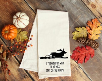 Dachshund kitchen towel, Halloween dachshund, halloween home decor, flour sack kitchen towel. Dachshund towel.