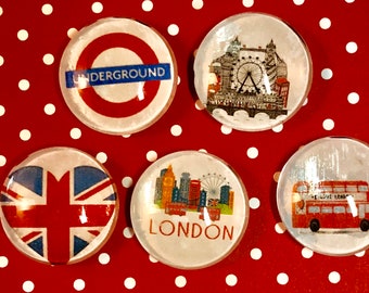 14 MIX LONDON CERAMIC FRIDGE MAGNET ICONS SOUVENIR NEW DESIGN.