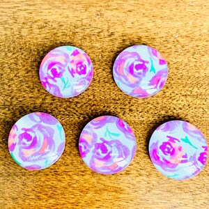 Rose magnet set, Flowers magnet set, Flower magnets, Flower gift, Handmade Flower gift, rose magnets, rose gift