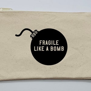 RBG cosmetic case, RBG makeup case, RBG travel case, Dissent accessories. Dissent gift