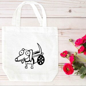 Dachshund Canvas bag, Dachshund tote bag, canvas tote, tote bag, Dachshund gift,  tote bag, live love bark