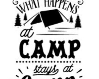 Camping decal, camping sticker, camper decal, camper sticker, camping decal, gift for camping lover, RV decal, vinyl camping decal