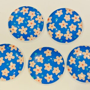 Flower magnet set, Flowers magnet set, Flower magnets, Flower gift, Handmade Flower gift