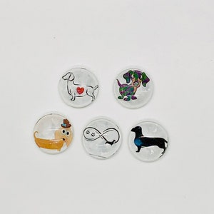 Dachshund magnet, wiener dog gift, dachshund magnet set, dachshund gifts, Doxie magnet set, Wiener dog magnet set immagine 7