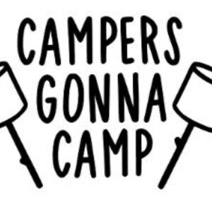 Camping decal, camping sticker, camper decal, camper sticker, camping decal, gift for camping lover, RV decal, vinyl camping decal