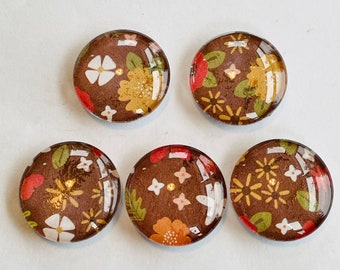 Flower magnet set, Flowers magnet set, Flower magnets, Flower gift, Handmade Flower gift