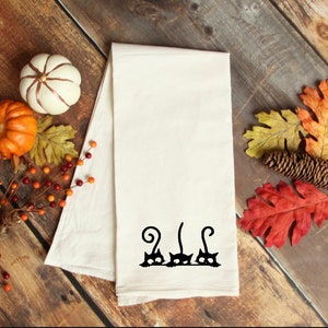 Cat kitchen towel, cat handmade towel,  Cat towel, cat home gift, Cat kitchen towel. Cat gift handmade,