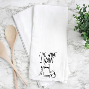 Cat kitchen towel, cat handmade towel,  Cat towel, cat home gift, Cat kitchen towel. Cat gift handmade,