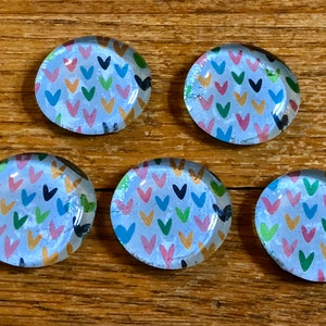 Valentine magnets, heart magnets, heart magnet set, glass magnet, valentines gift, heart gift, heart magnets, gifts for her