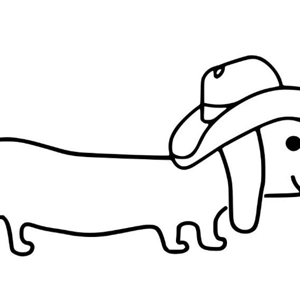 Dachshund decal, dachshund sticker, dachshund car decal, dachshund car sticker, dachshund decal