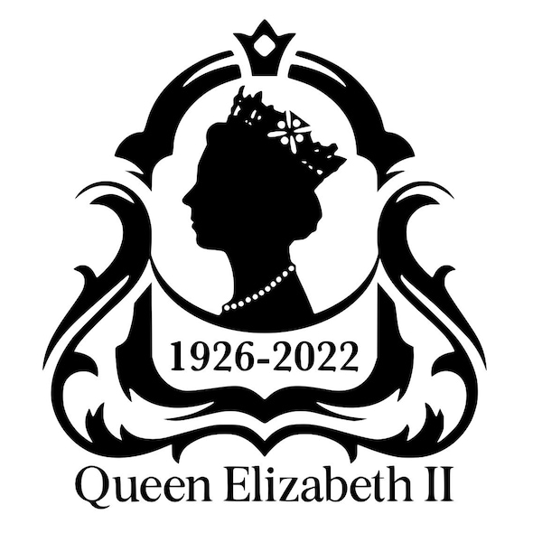 Queen Elizabeth Car Window Decal Etsy
