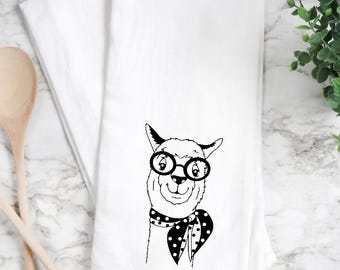 Llama kitchen towel, llama lover gift, Llama kitchen towel, Llama home decor, alpaca towel, alpaca home gifts