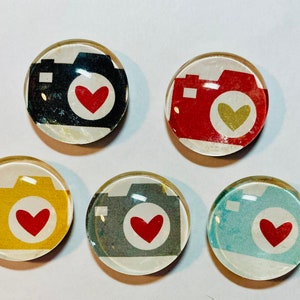 Valentine magnets, glass magnets, heart magnet set, glass magnet, valentines gift, heart gift, heart magnets, gifts for her