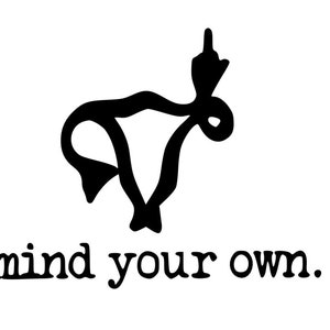 Women&#39;s rights car decal, women&#39;s rights decal, feminist car decal, window decal, roe v wade car decal, feminist gift, roe v wade decal,