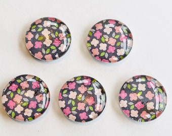 Flower magnet set, Flowers magnet set, Flower magnets, Flower gift, Handmade Flower gift