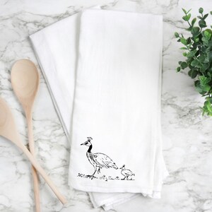 Peacock kitchen towel, peacock gift, Bird kitchen towel, Peacock home decor, flour sack kitchen towel. Bird towel, bird gift, peacock gifts