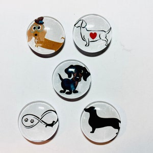 Dachshund magnet, wiener dog gift, dachshund magnet set, dachshund gifts, Doxie magnet set, Wiener dog magnet set immagine 2