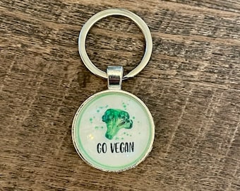 Vegan keychain, vegan life keychain, Vegan diet keychain, Vegan gift, vegetarian keychain, keychain, Vegan gifts