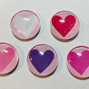 Valentine magnets, glass magnets, heart magnet set, glass magnet, valentines gift, heart gift, heart magnets, gifts for her