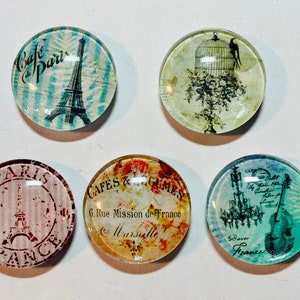 Paris magnets, glass magnet sets, Paris magnets, Paris magnet set, glass Paris magnets, Paris magnet set, Paris gift