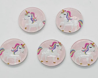 Unicorn Magnet set, unicorn magnets, unicorn magnet, unicorn gift, unicorn gifts, glass magnets, handmade magnets, unicorn lover gift