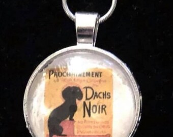 dachshund lover gift, Doxie Necklace, black and tan dachshund necklace, dachshund necklace, dachshund jewelry, dachshund gift,