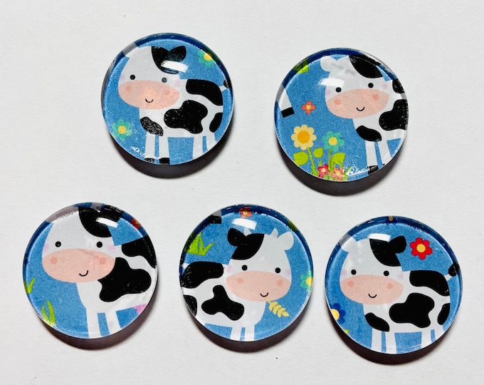 Cow Set of 2 Fridge Decorative Cute