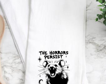 opossum kitchen towel, opossum lover gift, opossum home decor, possum kitchen towel. opossum towel. opossum gift. opossum, opossum lover