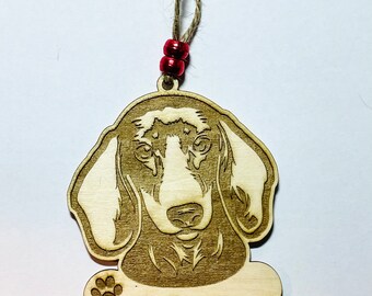Personalized Dachshund ornament, personalized dachshund ornament, dachshund ornament, dachshund gift, dachshund lover gift, personalized