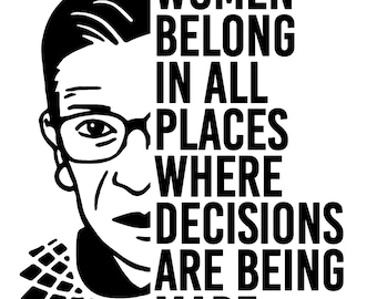 RBG decal,  car decal, Ruth Bader Ginsberg car decal, RBG decal, RBG car decal, permanent window decal