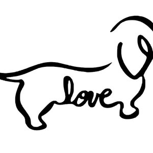 Dachshund decal, dachshund sticker, dachshund car decal, dachshund car sticker, dachshund decal