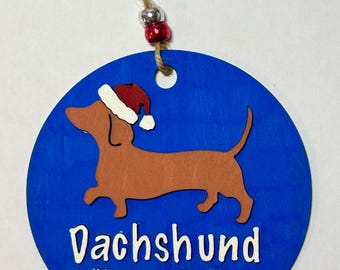 Dachshund ornament, gift for dachshund lover, ornament, dachshund ornament, dachshund gift, dachshund lover gift, dachshund Christmas gift