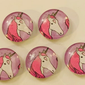 Unicorn Magnet set, unicorn magnets, unicorn magnet, unicorn gift, unicorn gifts, glass magnets, handmade magnets, unicorn lover gift