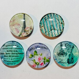 Paris magnets, glass magnet sets, Paris magnets, Paris magnet set, glass Paris magnets, Paris magnet set, Paris gift