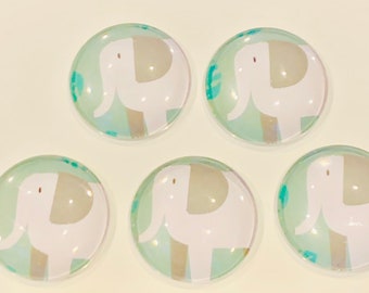 Elephant magnets, glass magnets, elephant gift, elephant decor, Elephant magnet, elephant magnets, elephant gift, elephant decoration