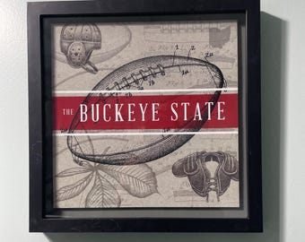 Ohio (the) State Football - 12x12 Shadow Box