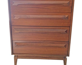 1960s Mid Century Modern Designer Dresser Tallboy