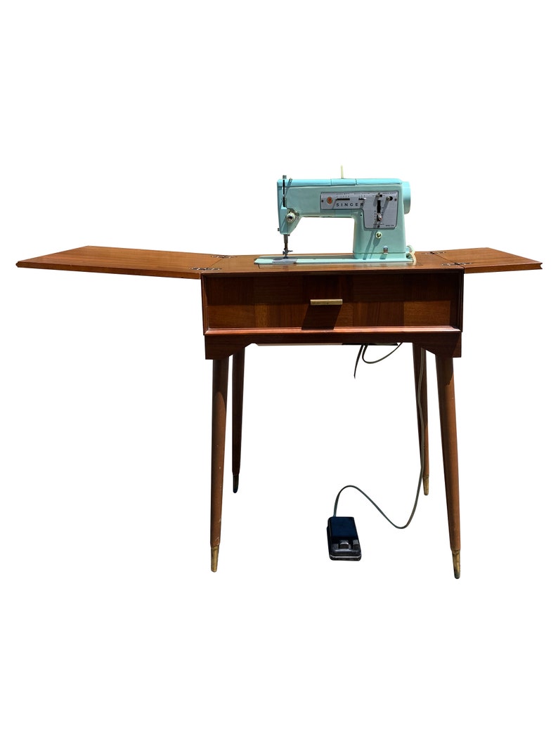 Vintage Mint Green Singer Sewing Machine in Modern Etsy