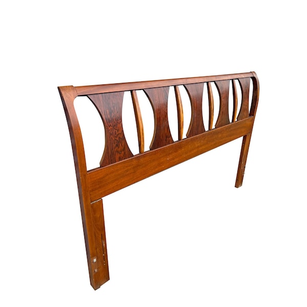 1960s Vintage Modern Rosewood Queen Headboard by Kent Coffey Perspecta Line