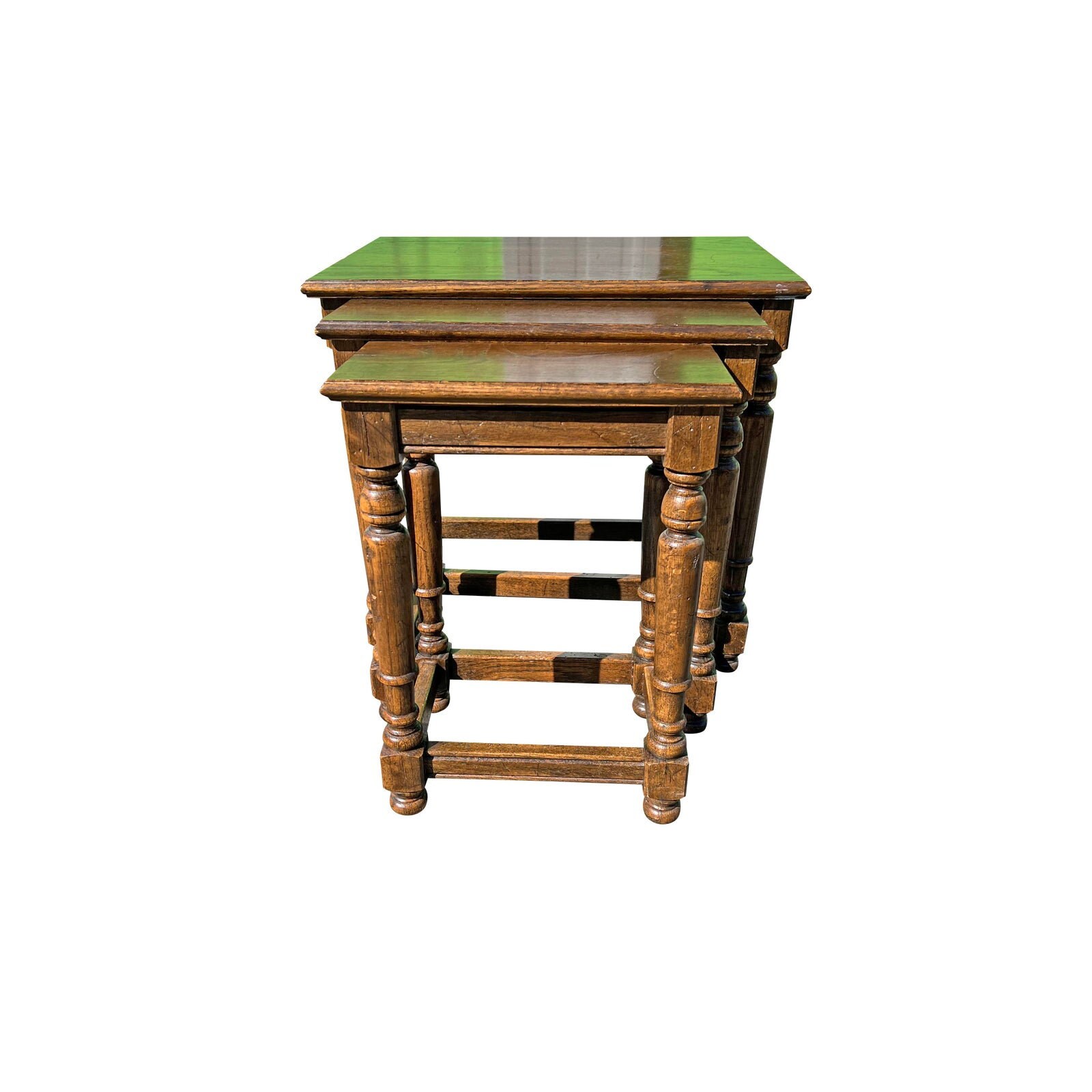 1970s Vintage Ethan Allen Nesting Tables Solid Wood Hideaway Etsy