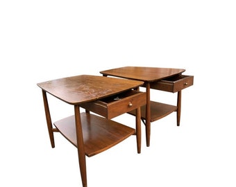 1950s John Stuart Mid Century Modern Nightstands - a Pair