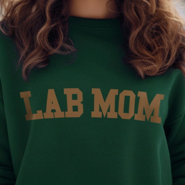 Lab Mom Sweatshirt, Labrador Retriever Shirt, Athletic Dog Shirts, Lab dog gifts, Dog Varsity Shirts, Labrador Sweater, Lab Mom xmas gifts