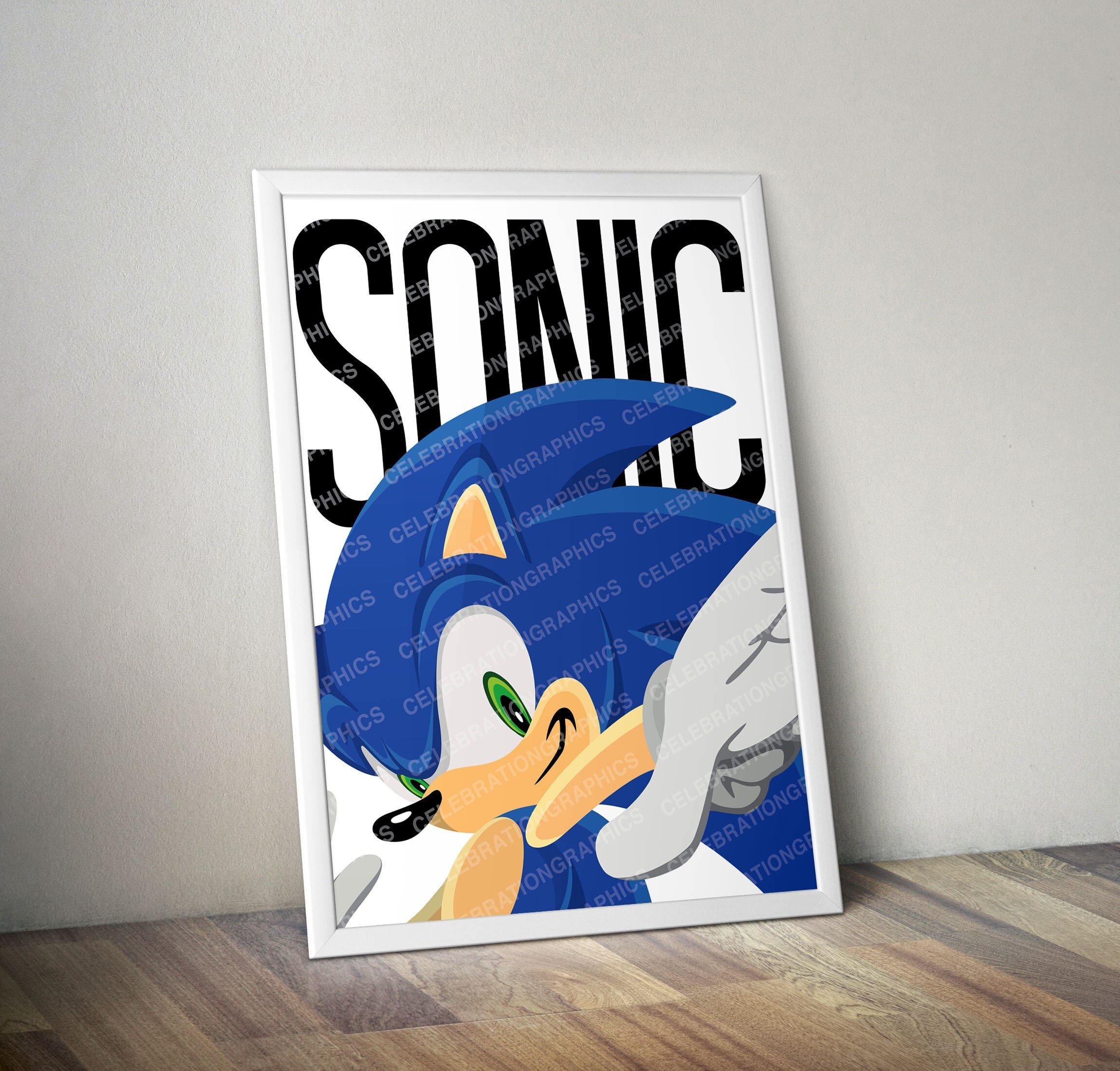 SONIC THE HEDGEHOG 2 24X36 POSTER SEGA VIDEO GAMES GAMING CLASSIC